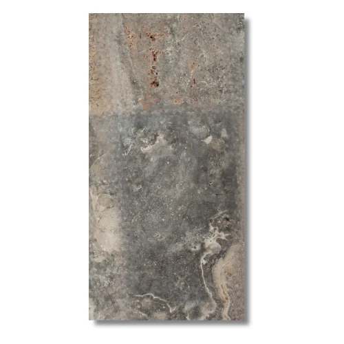 Trawertyn Ash Argent 3 cm antykowany – płytka tarasowa 15,3x30,5 cm.