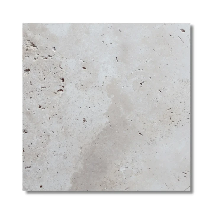 Jasne płytki trawertynowe Ivory Light Premium 61x61 cm.