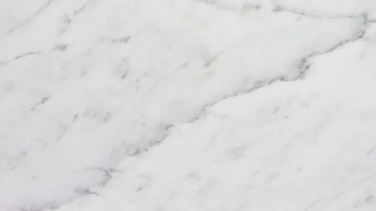 Subtelne szare żyłki na białym marmurze Mugla White