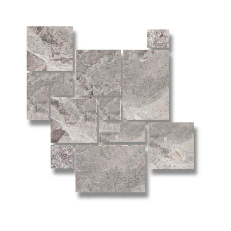 Komplet rzymski marmur Atlantic Grey satyna.