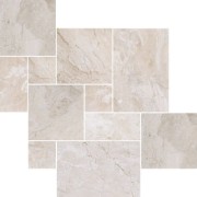 Komplet rzymski marmur Queen Beige bębnowany
