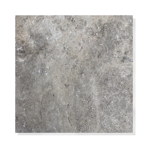 Płytki z trawertynu naturalnego Ash – Silver Ash 40,6x61 cm antyczny